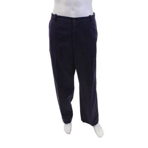 Etro Mens Zipper Fly Straight Leg Pleated Trouser Pants Purple Cotton Size IT 54